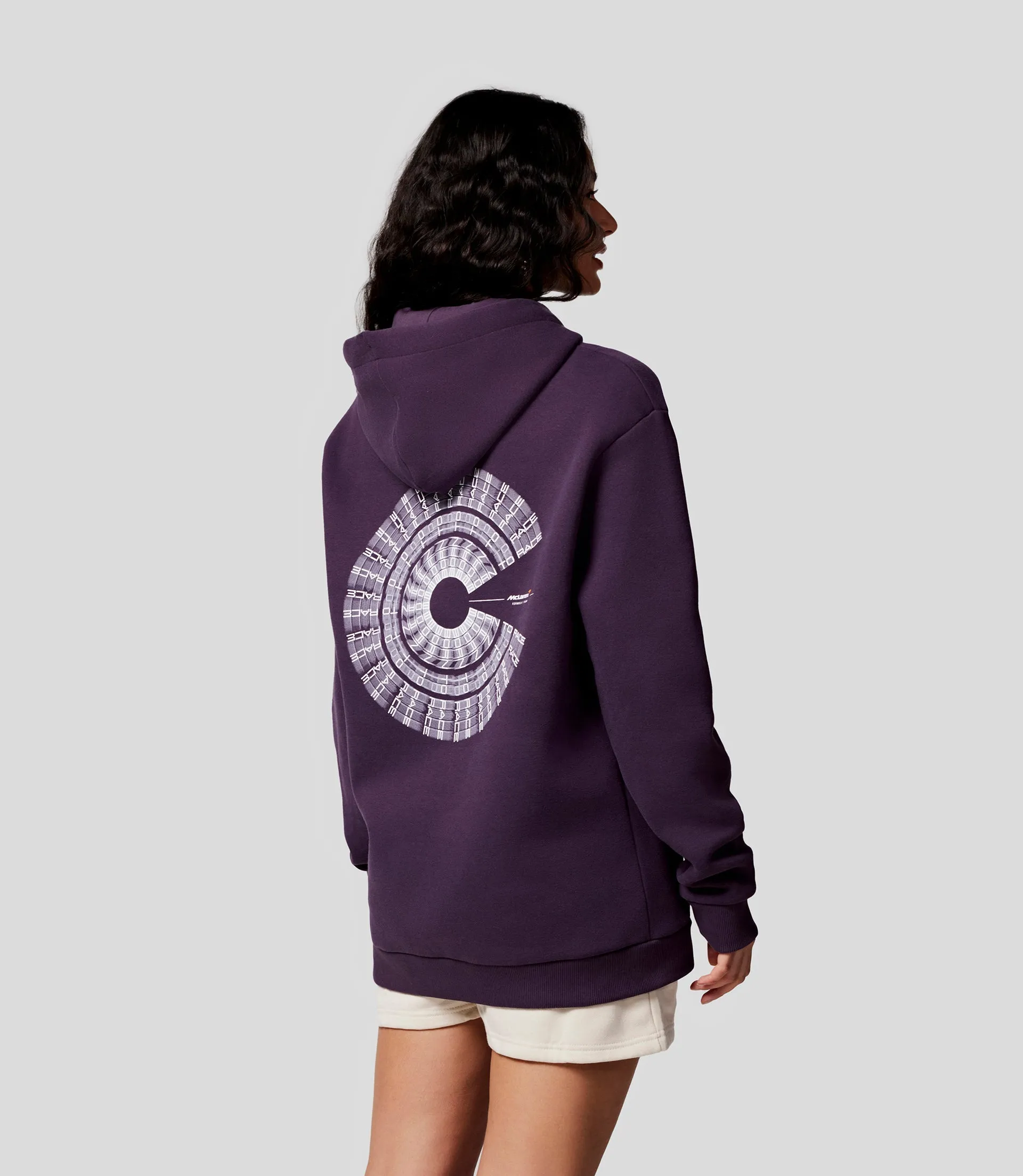 McLaren 2024 Unisex Born To Race Hoodie - PLUM PERFECT