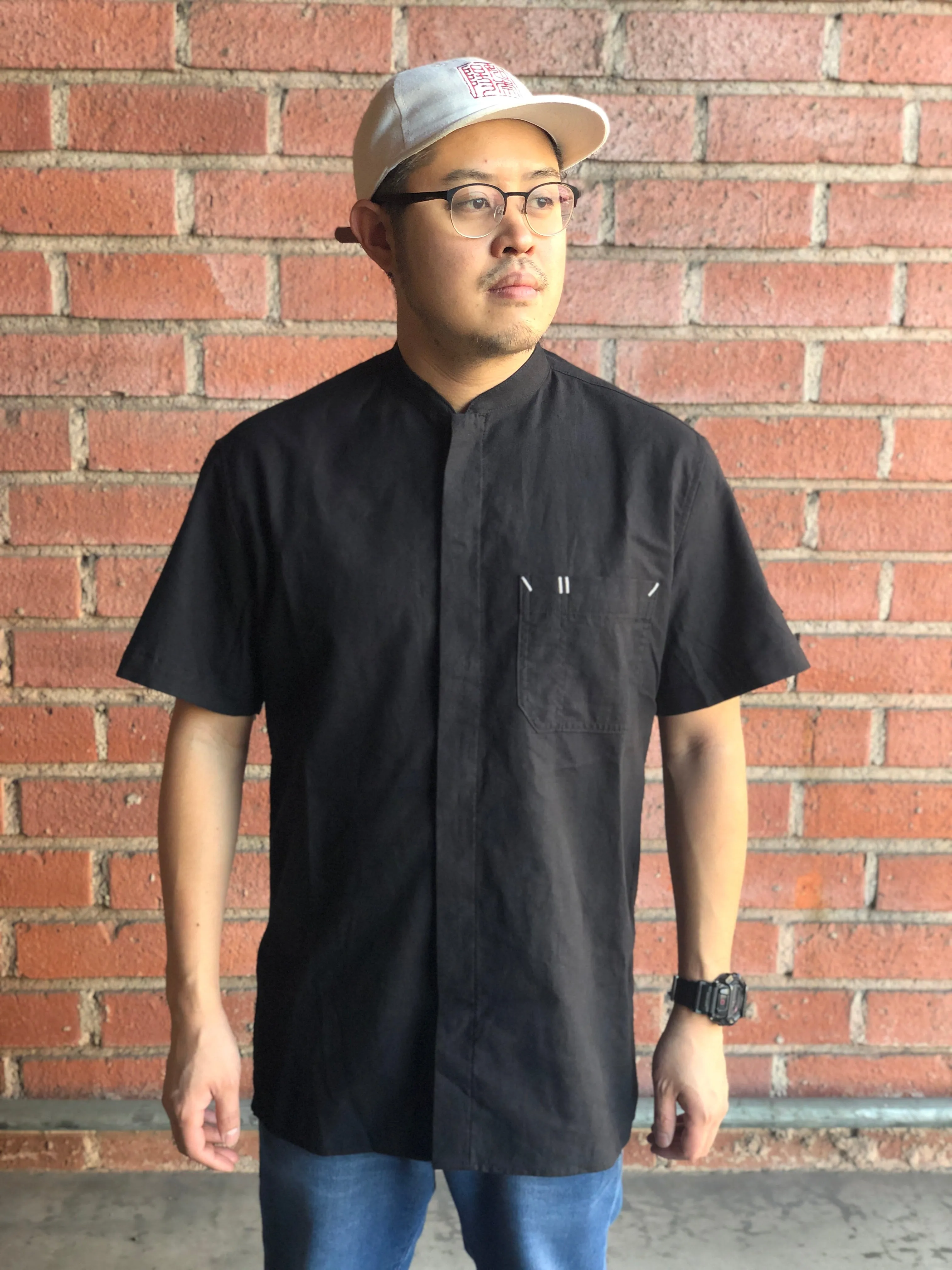 Metier Short-Sleeve Work Shirts - XXL - Black