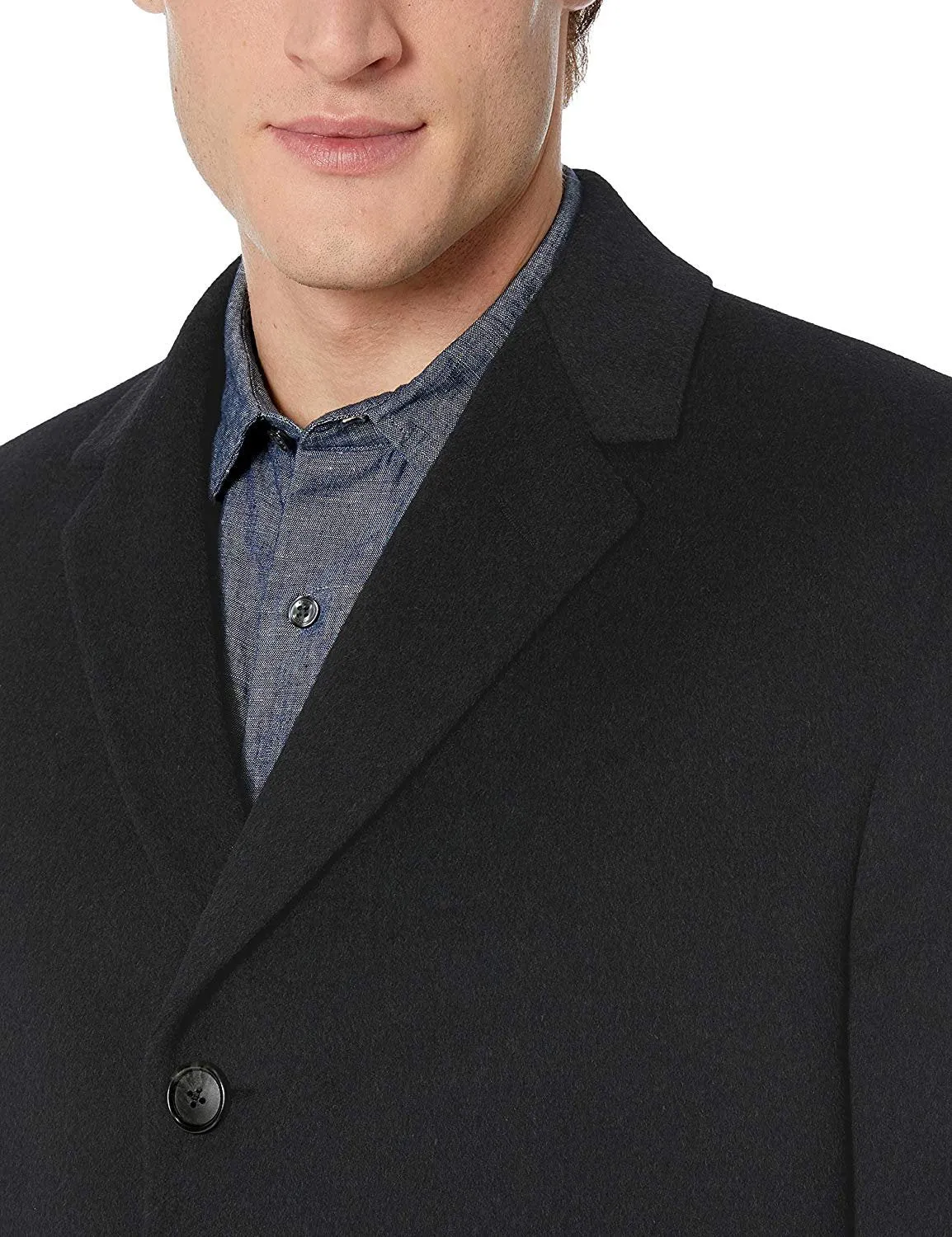 Michael Kors Men's Single Breasted Wool/Cashmere Madison Topcoat