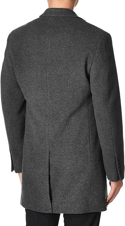 Michael Kors Men's Single Breasted Wool/Cashmere Madison Topcoat