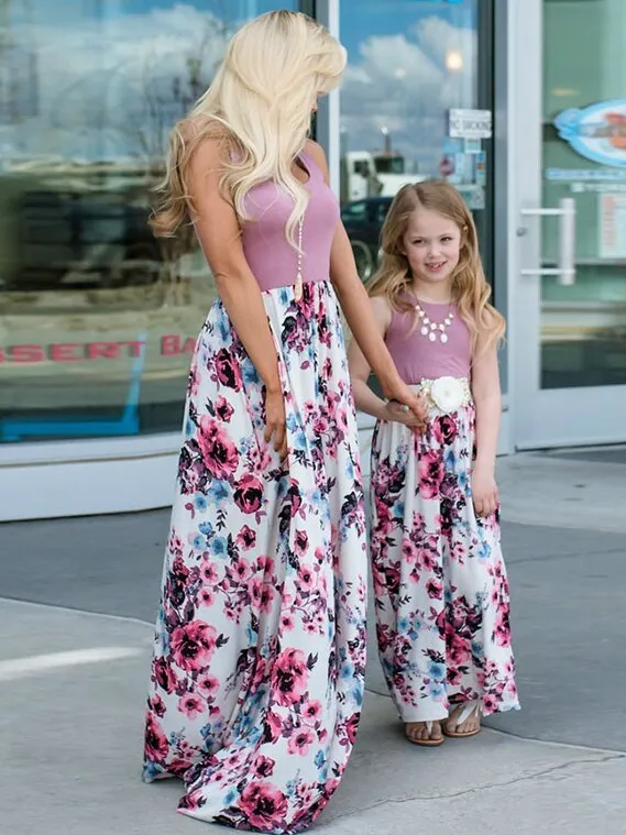 Mommy and Me Little Bohemian Floral Dress