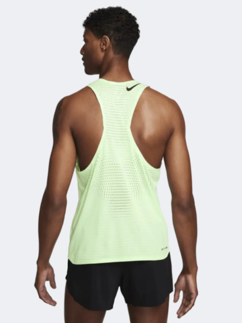 Nike Df Advantage Aeroswift Men Running Tank Vapour Green/Black