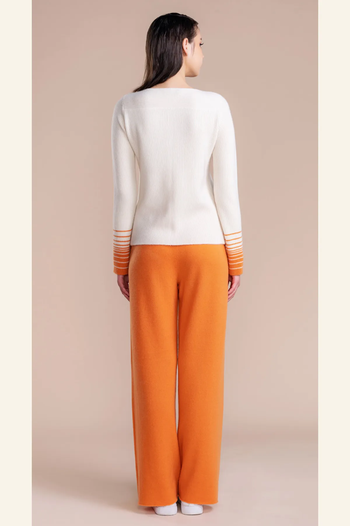 Orange Cashmere Pants