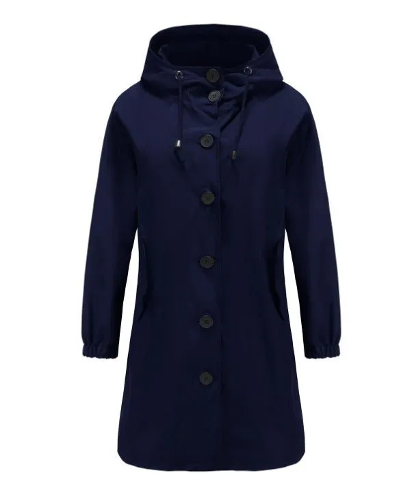 Oversized Hooded Trench Coat