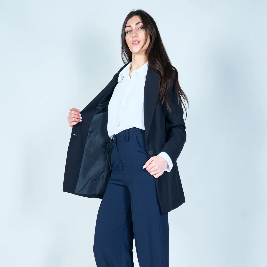 Oversized single-button blazer wholesale