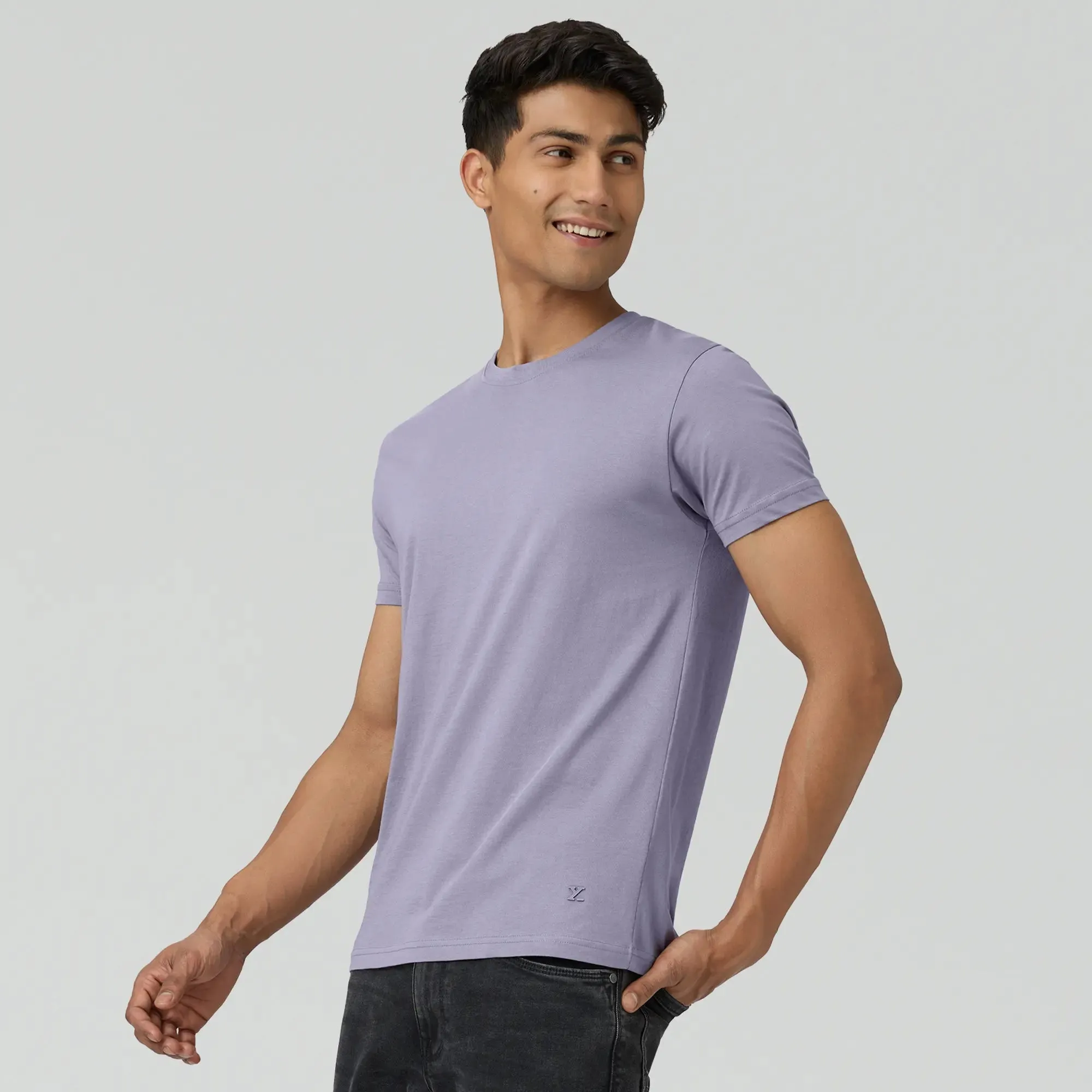 Pace Combed Cotton T-shirts Misty Lilac