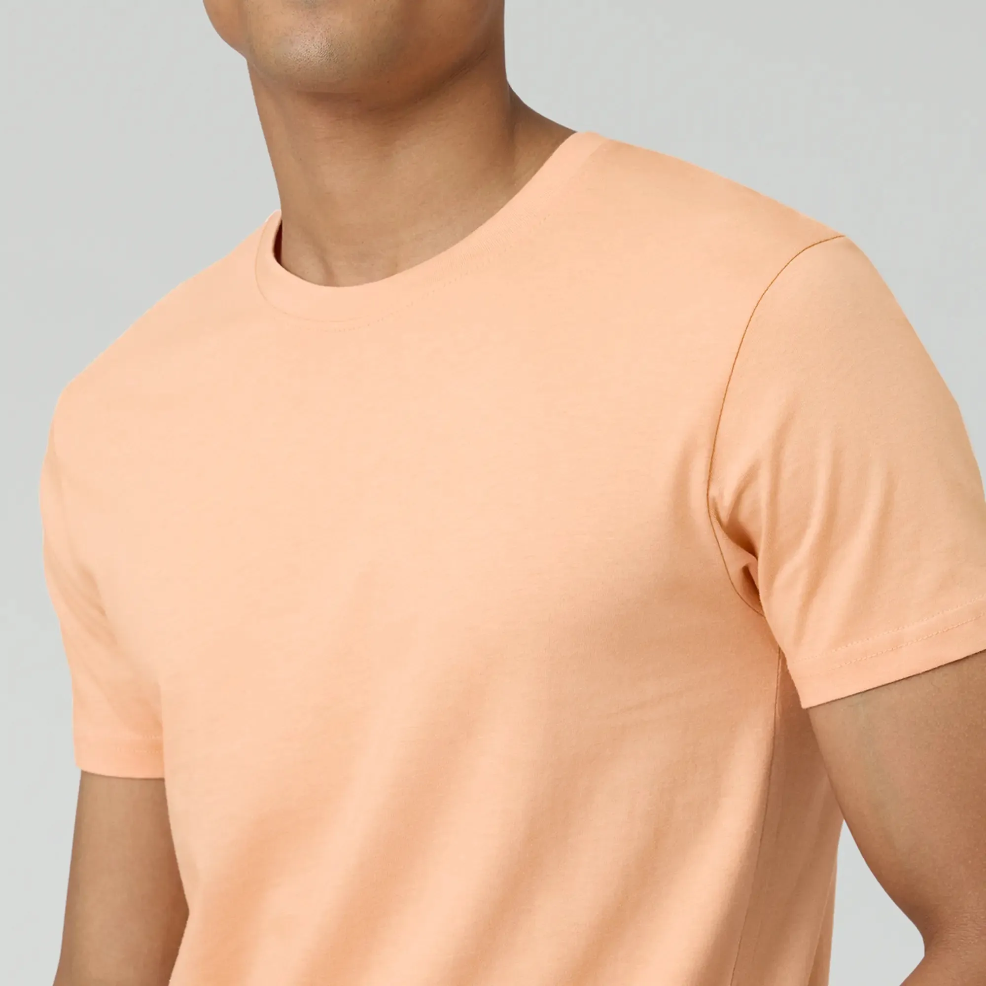 Pace Combed Cotton T-shirts Peach Blush