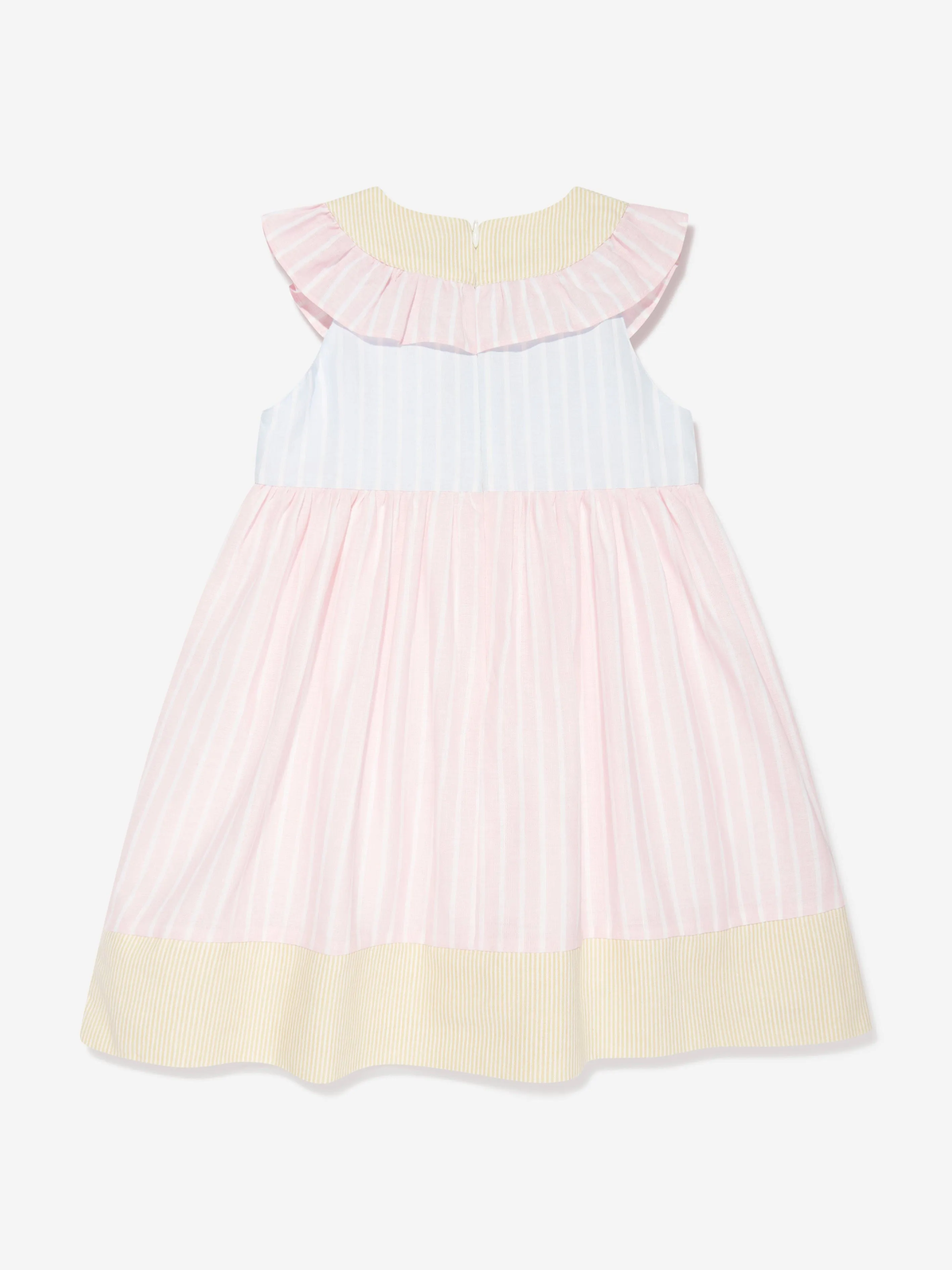 Patachou Girls Striped Dress in Pink