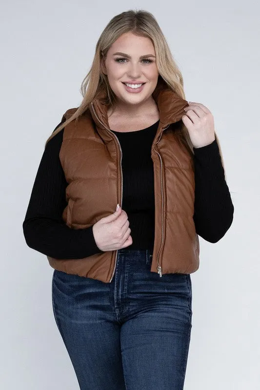 Plus Puff Vest | Plus Size