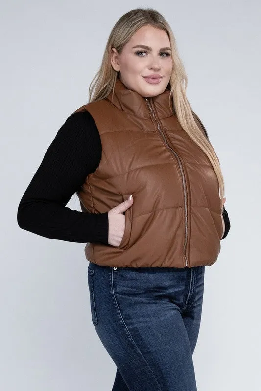 Plus Puff Vest | Plus Size