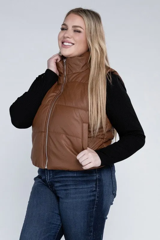 Plus Puff Vest | Plus Size