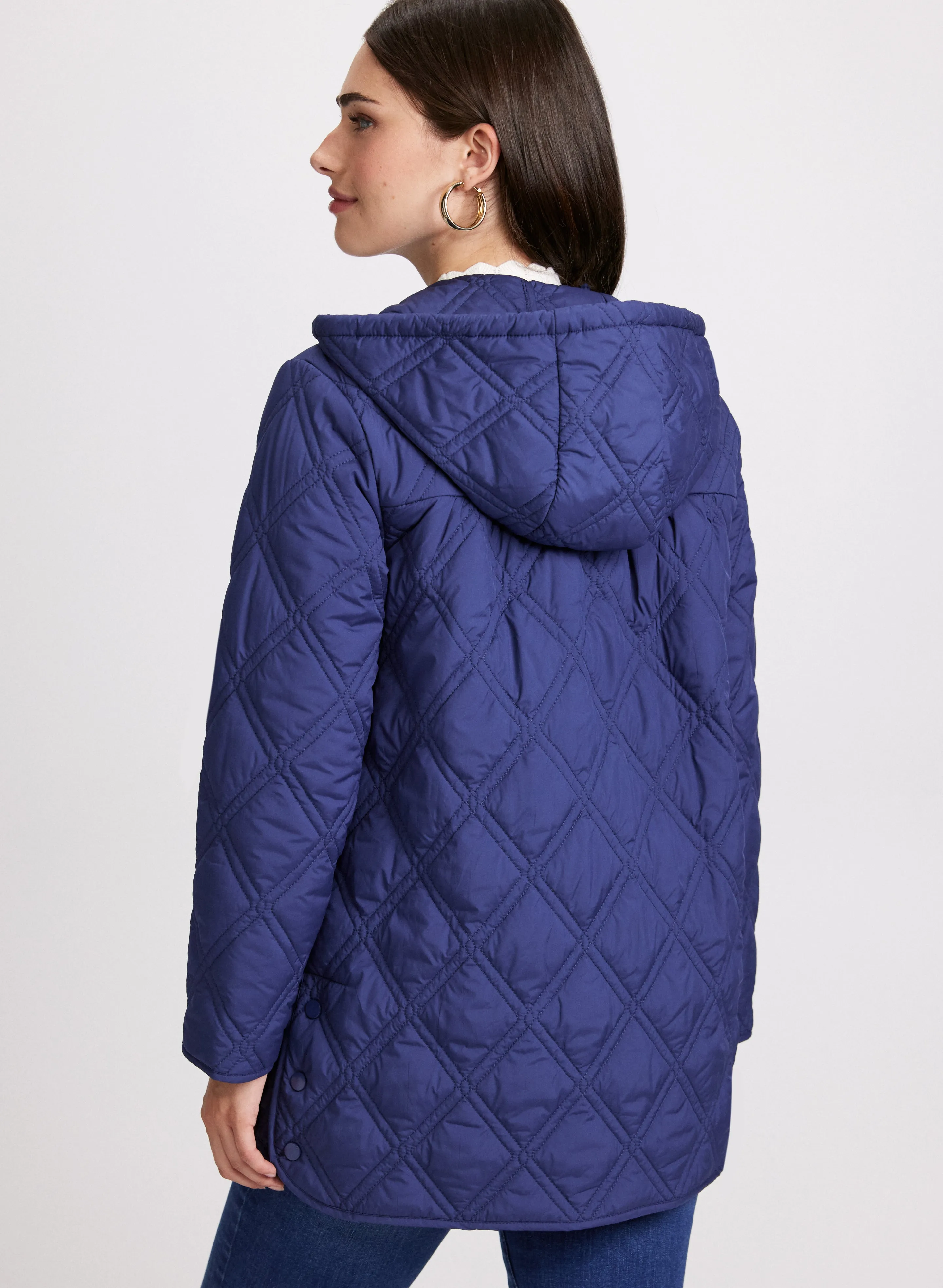 Quilted Snap Front Jacket