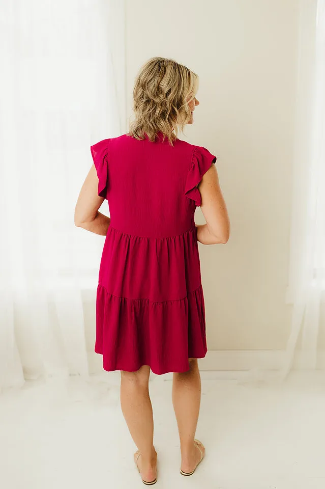 Ruffled Cap Dress