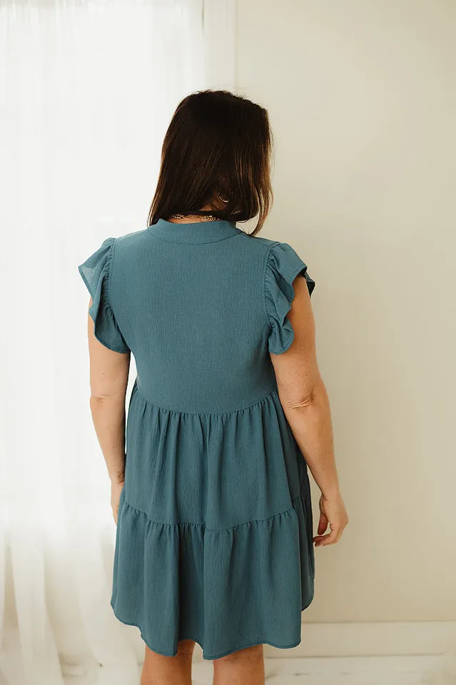 Ruffled Cap Dress