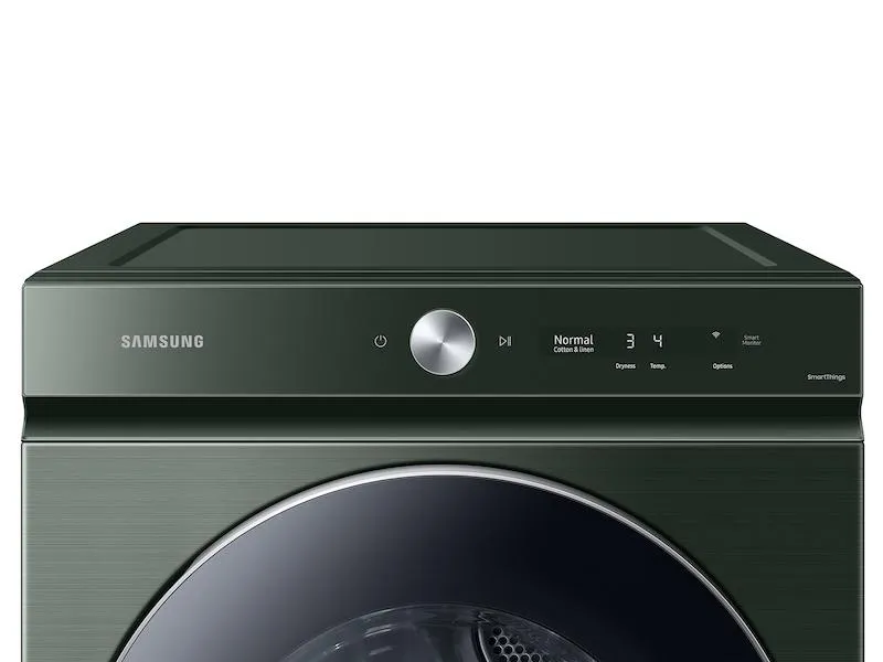 Samsung DVG53BB8900GA3 Bespoke 7.6 cu. ft. Ultra Capacity Gas Dryer with AI Optimal Dry and Super Speed Dry in Forest Green