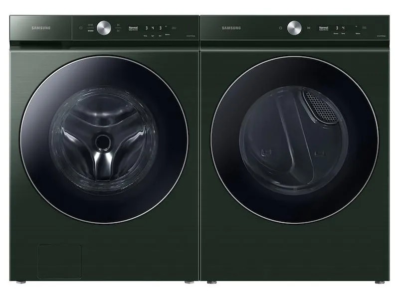 Samsung DVG53BB8900GA3 Bespoke 7.6 cu. ft. Ultra Capacity Gas Dryer with AI Optimal Dry and Super Speed Dry in Forest Green