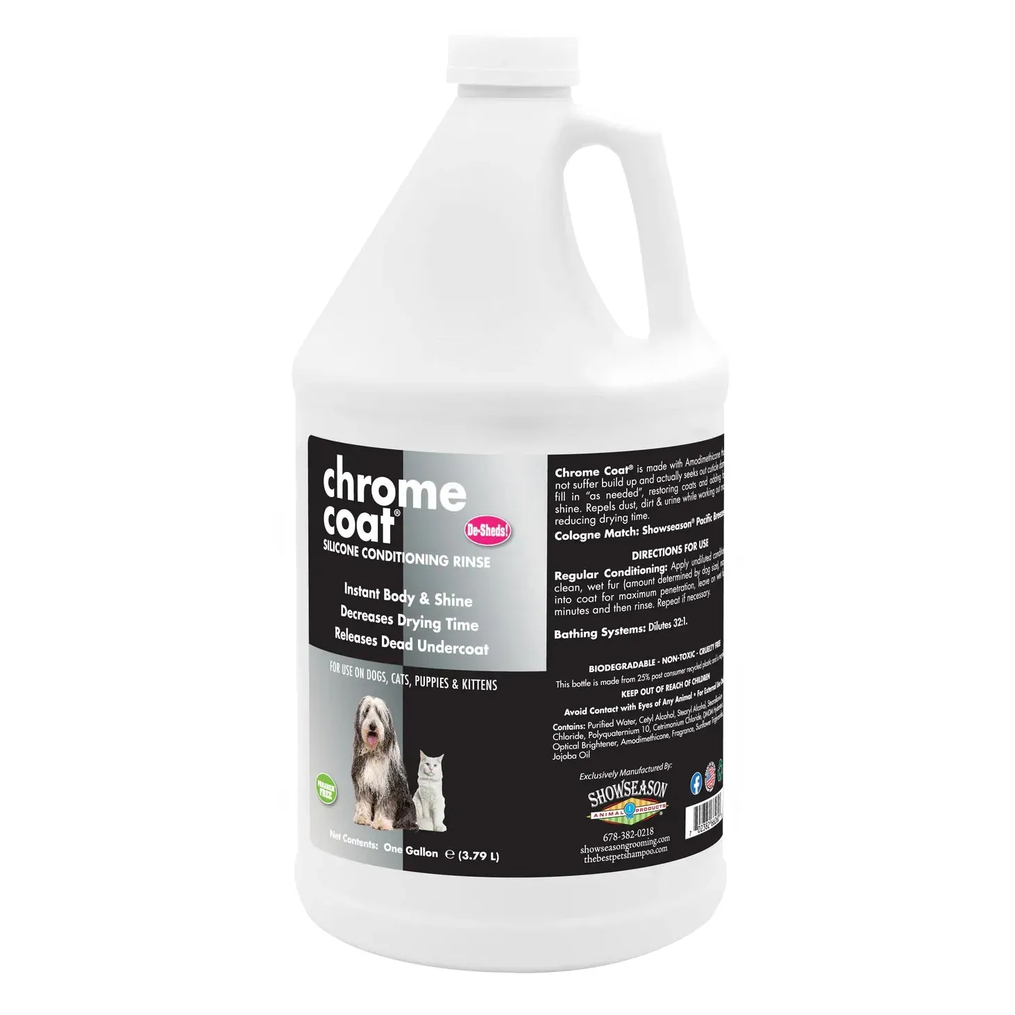 Show Season Chrome Coat Conditioning Rinse-Gallon