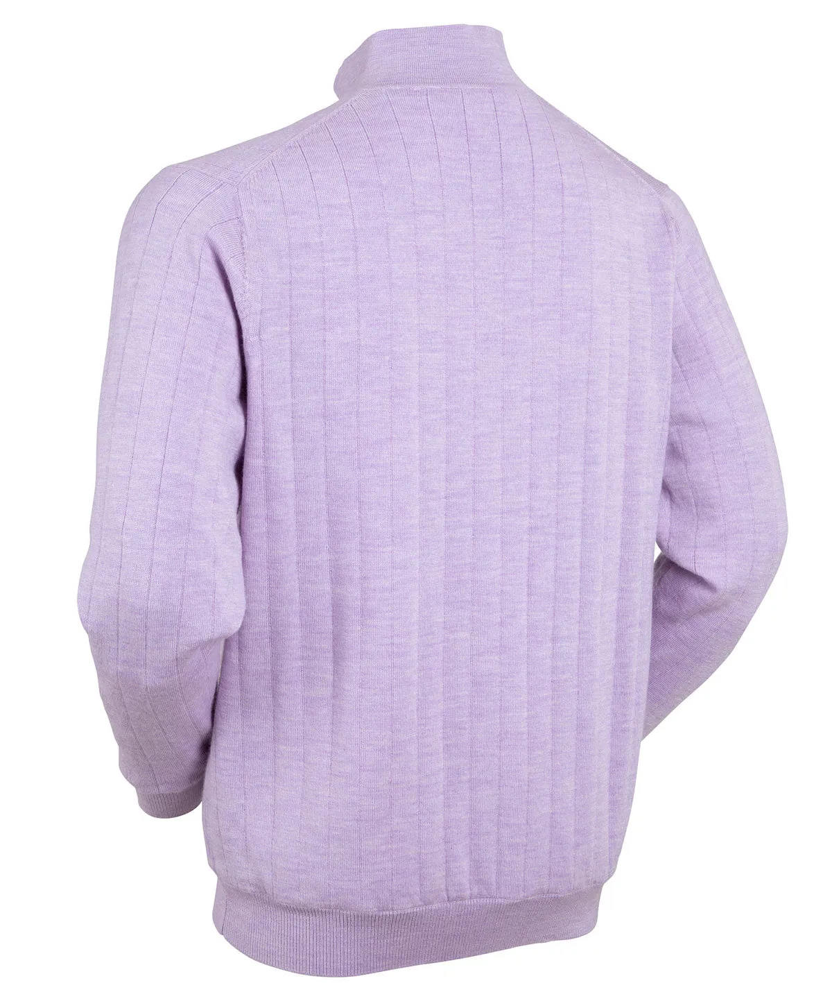 Signature Merino Lined Quarter-Zip Mock Neck Wind Sweater