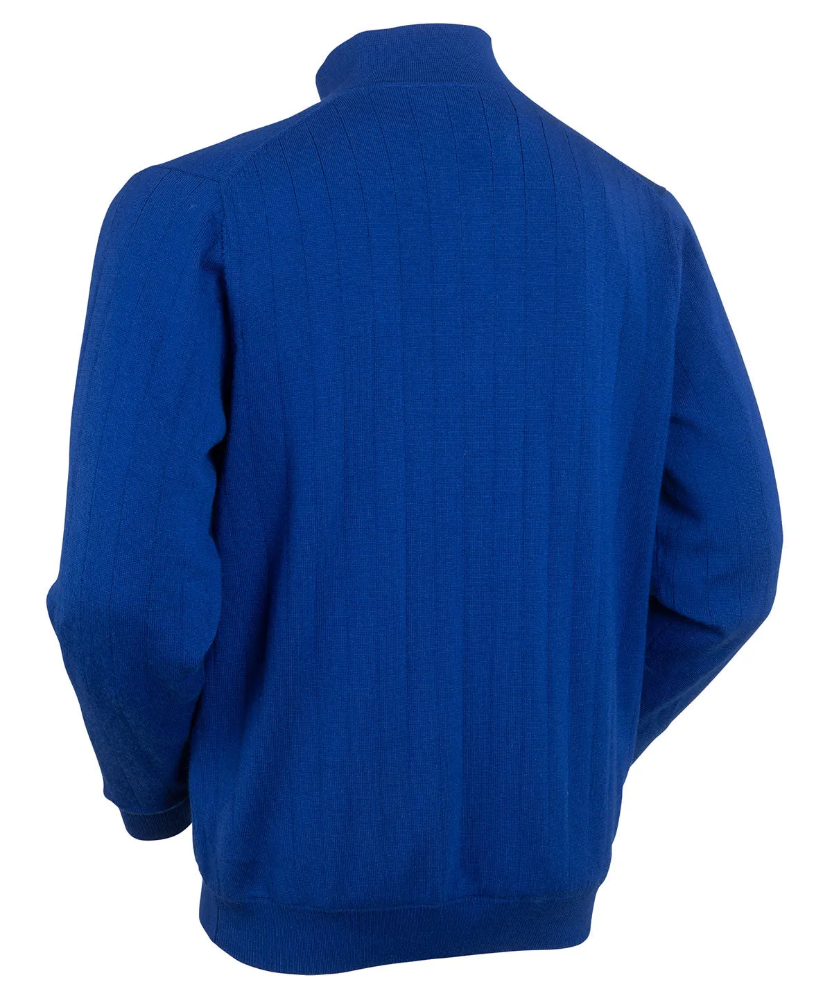 Signature Merino Lined Quarter-Zip Mock Neck Wind Sweater