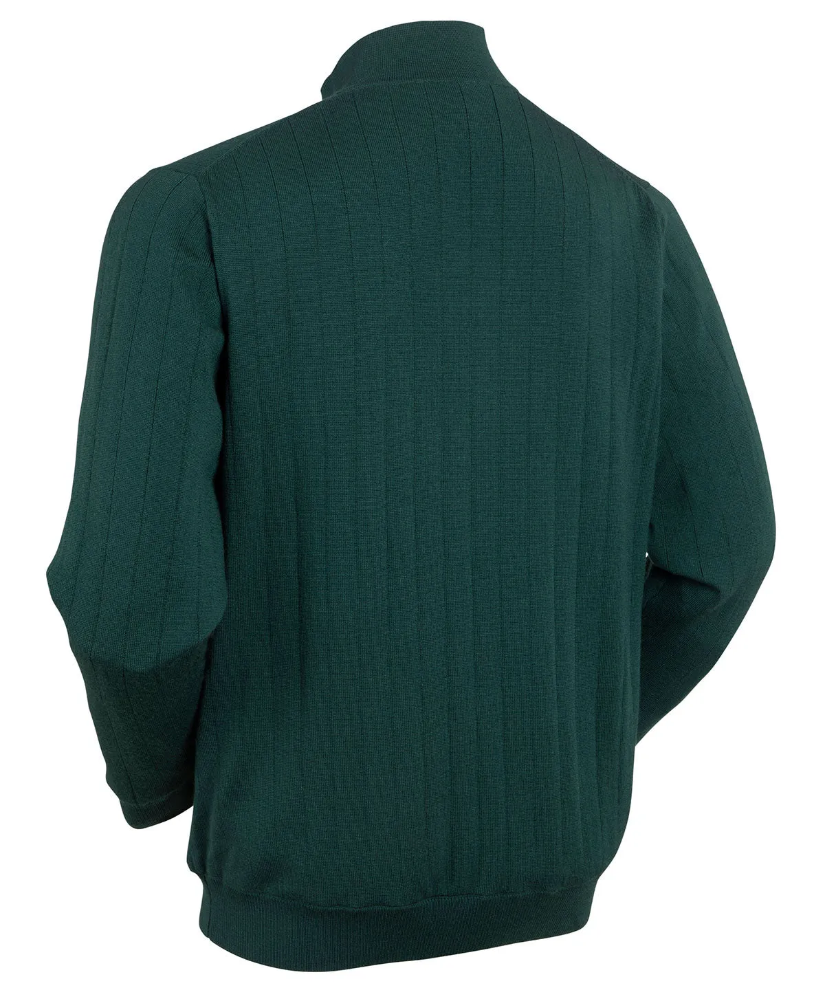 Signature Merino Lined Quarter-Zip Mock Neck Wind Sweater