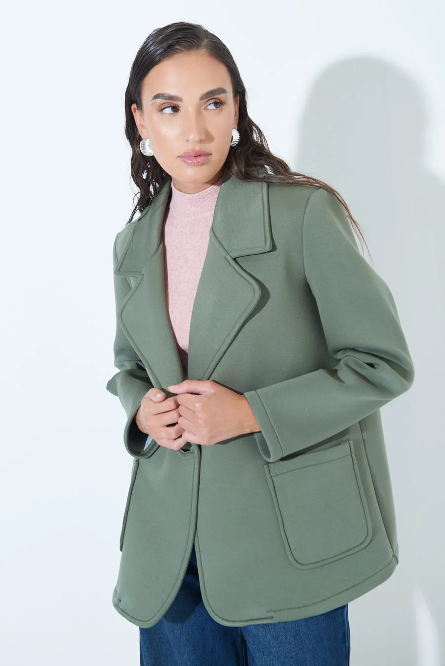 Single-button tailored blazer wholesale