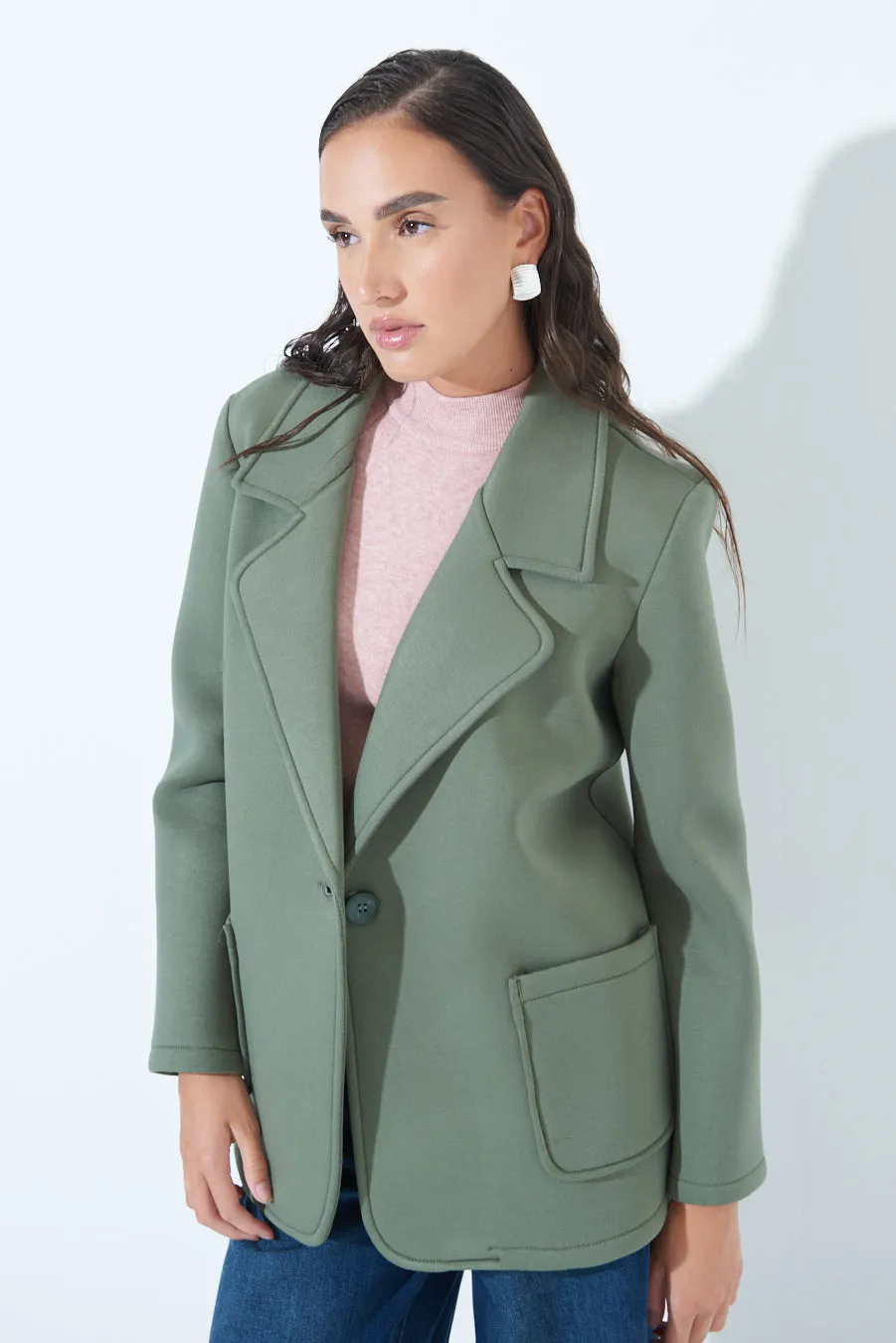 Single-button tailored blazer wholesale