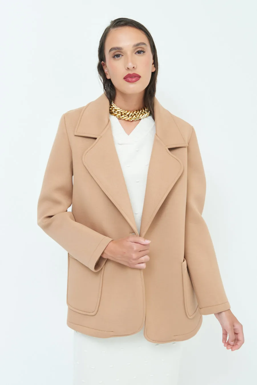 Single-button tailored blazer wholesale