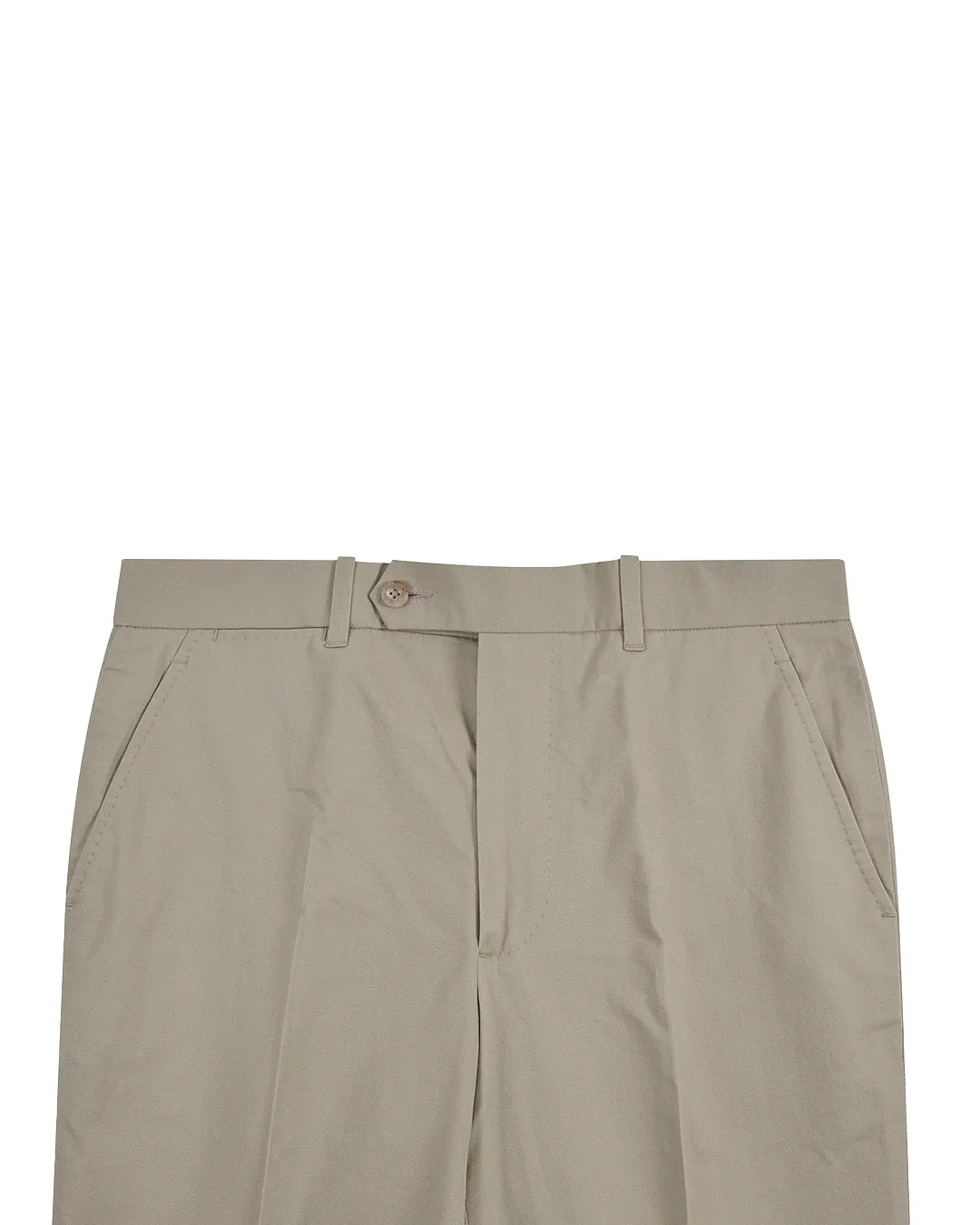 Soft Drab Cotton Dress Pant