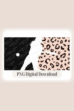 Softball Cheetah Print Logo PNG Sublimation Digital Download Design