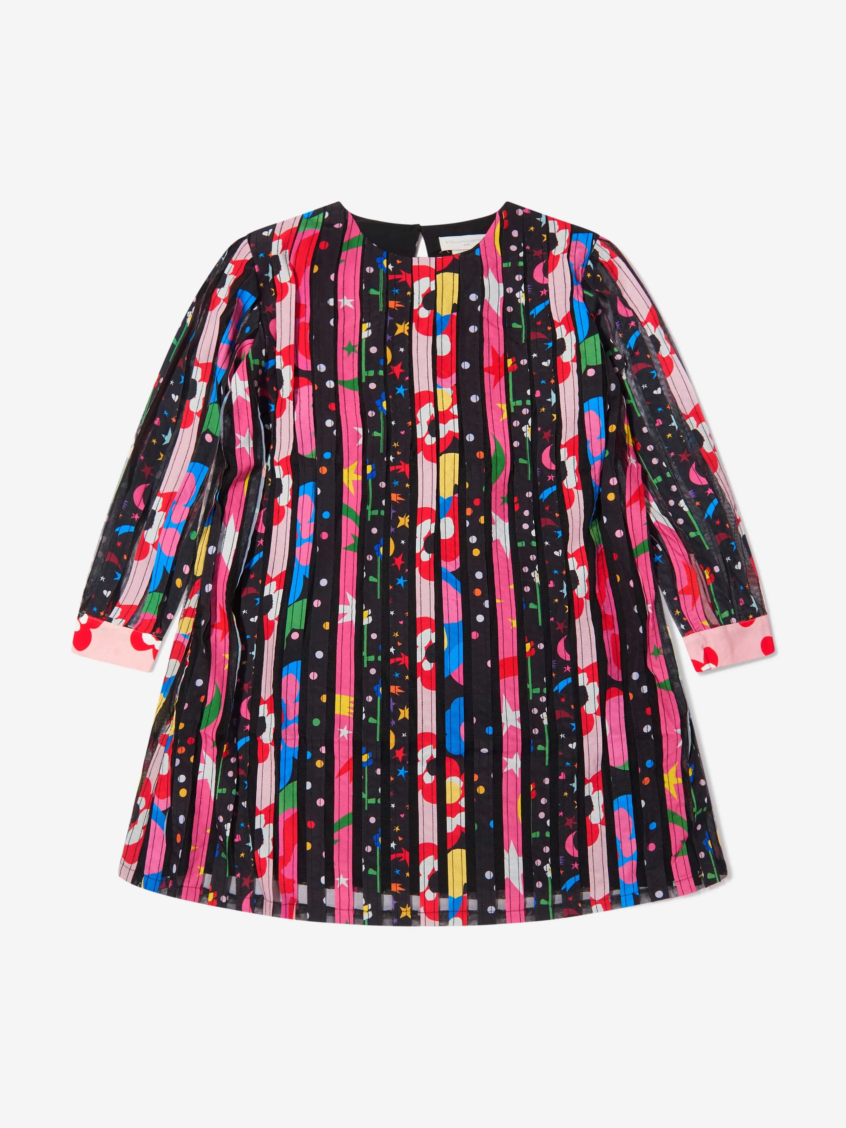 Stella McCartney Girls Printed Pleat Smock Dress