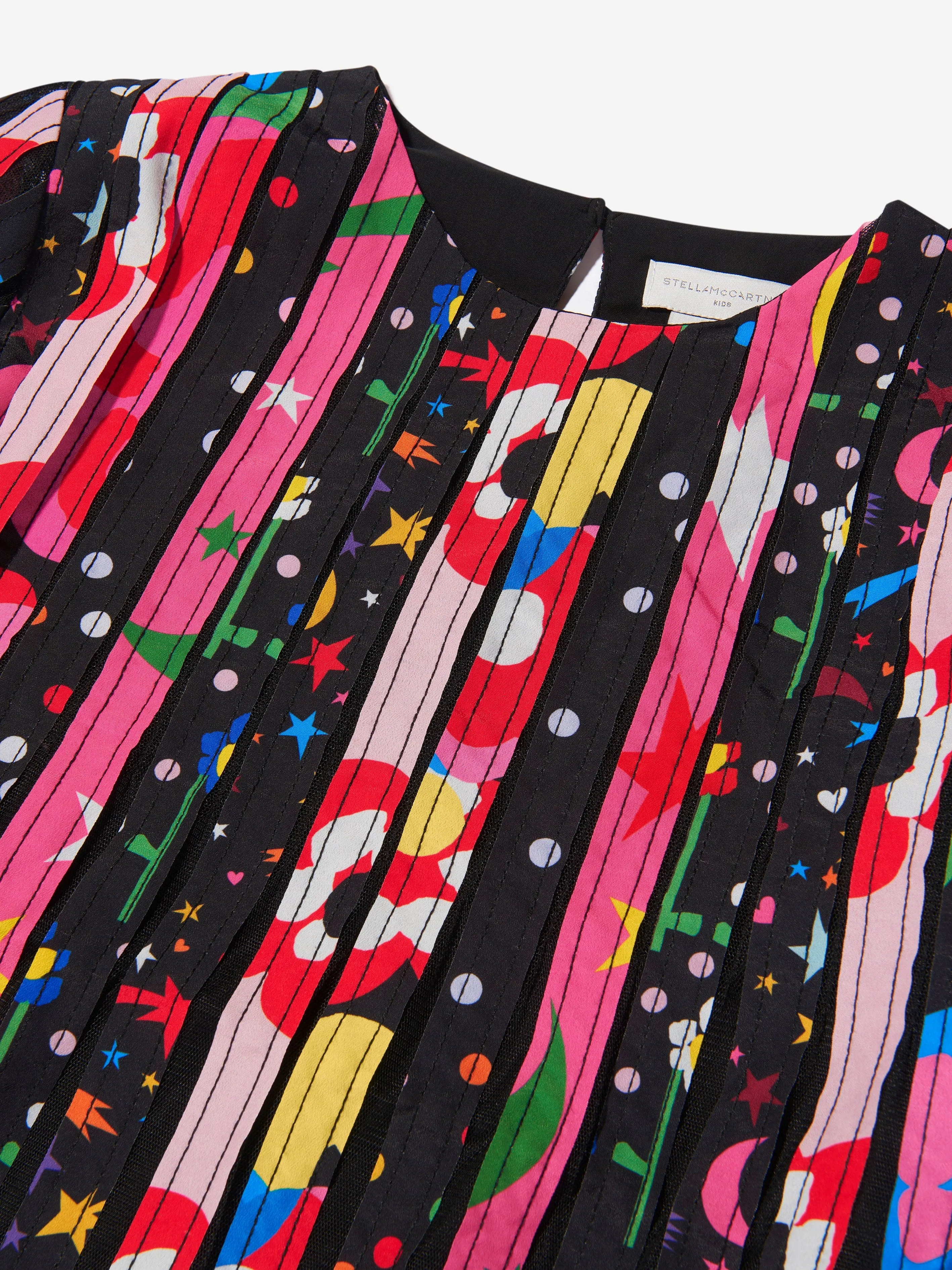 Stella McCartney Girls Printed Pleat Smock Dress