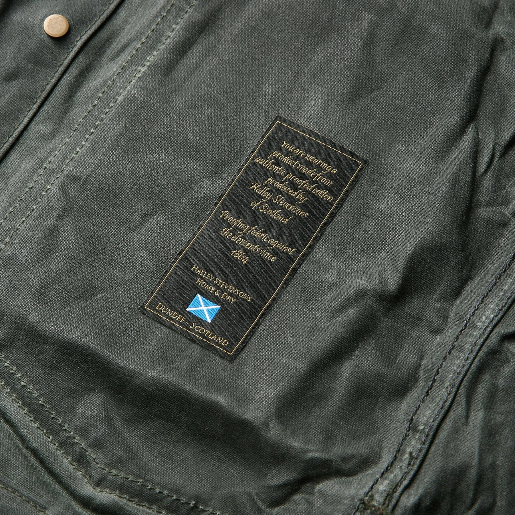 The Project Jacket in Olive Beeswaxed Canvas