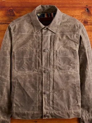 Waxed Canvas Riders Jacket in Oak