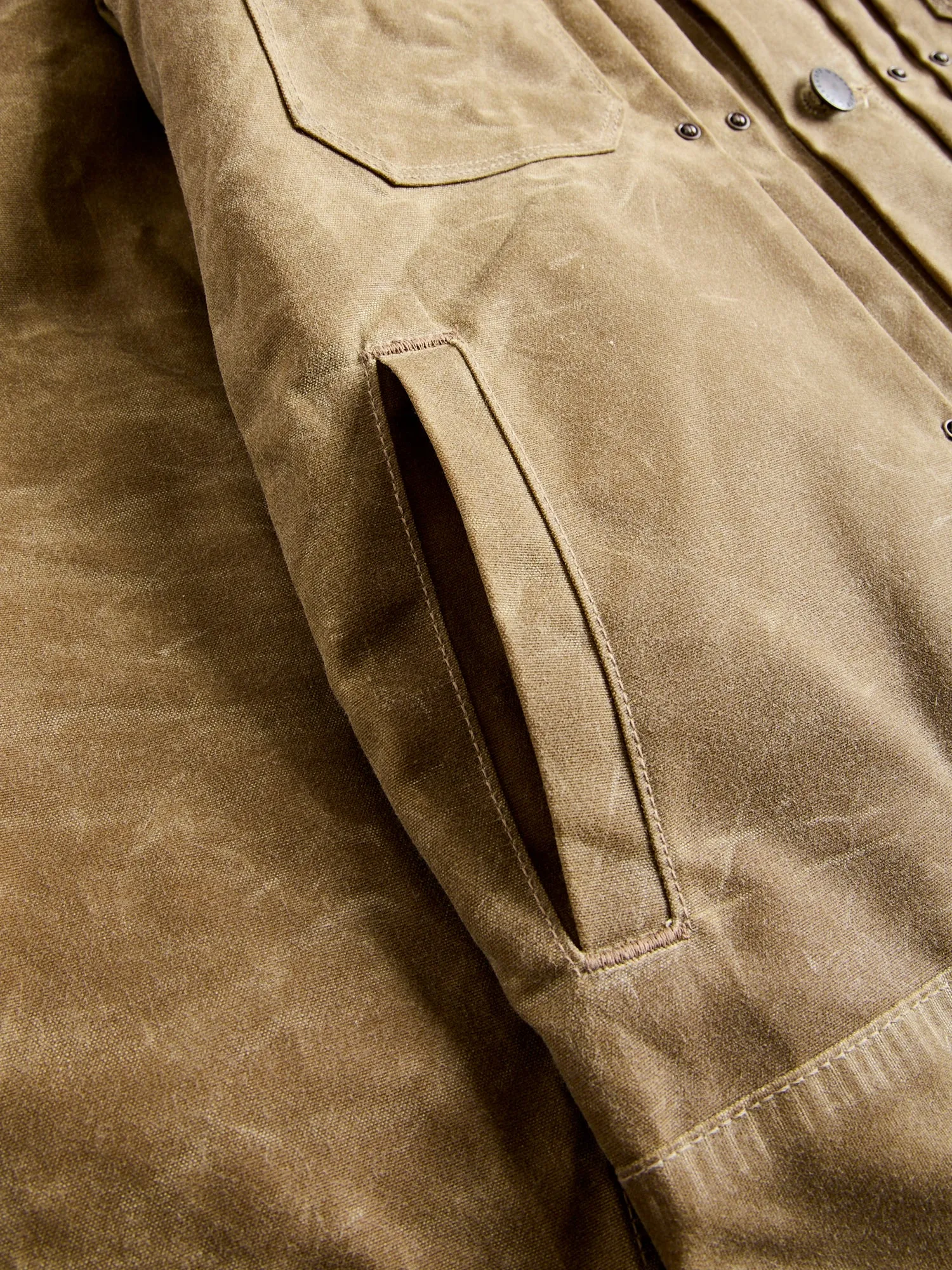 Waxed Canvas Riders Jacket in Tobacco Brown