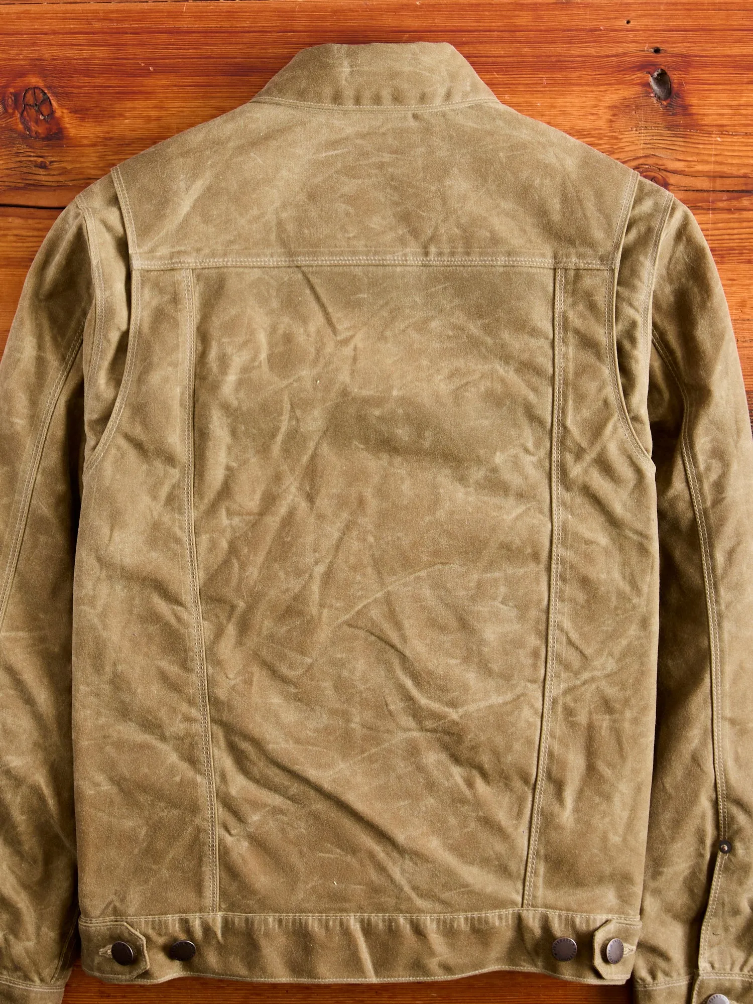 Waxed Canvas Riders Jacket in Tobacco Brown