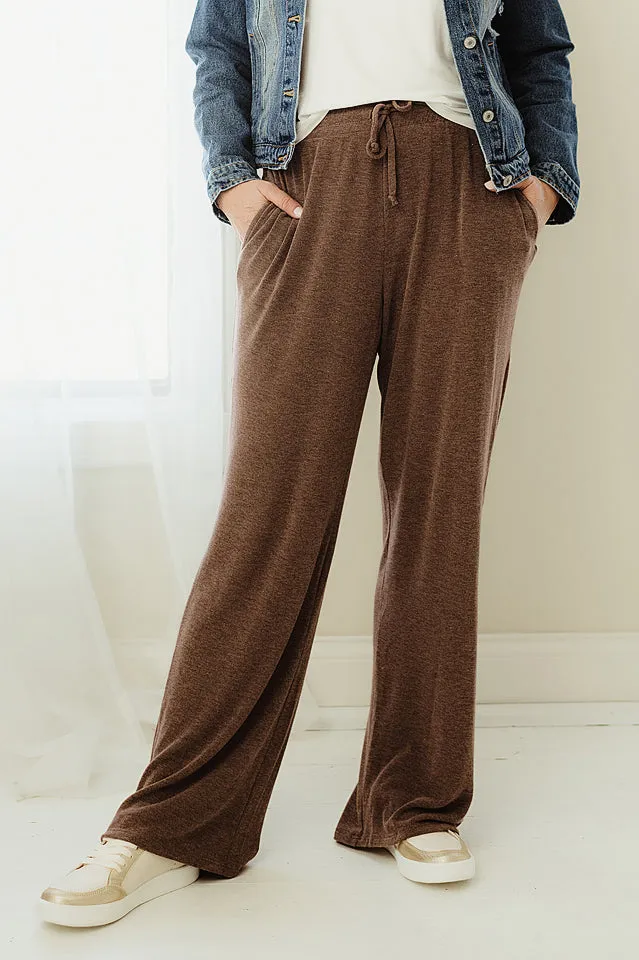 Wide Legged Soft Knit Pants