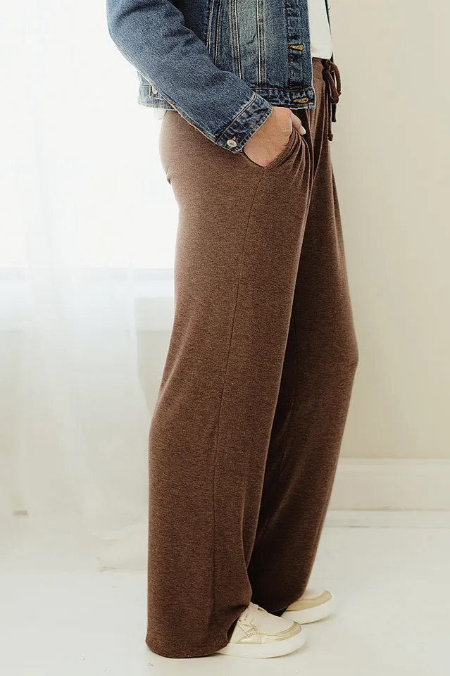 Wide Legged Soft Knit Pants